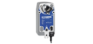 For the opening and closing, with safety function, of dampers in air conditioning systems
