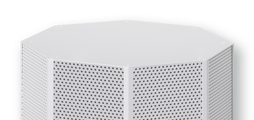 Polygon casing, 360° air discharge, for comfort and industrial zones