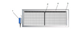 Schematic illustration of ventilation grille TR2MOVE-H-AG
