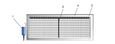 Schematic illustration of ventilation grille DGMOVE-VAR