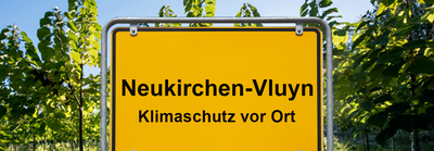Banner: Klimaschutz vor Ort in Neukirchen-Vluyn
