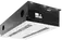 Supply and extract air unit with heat exchanger and heat recovery, secondary air option (based on air quality), for installation below the ceiling slab