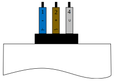 View of connecting cable