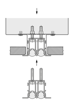 Avtagbar front