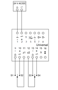 Anschlussschema z1/z2-Alternative-Zwangssteuerungen