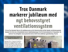 TROX Danmark markerer jubilæum med nye behovsstyret ventilationssystem