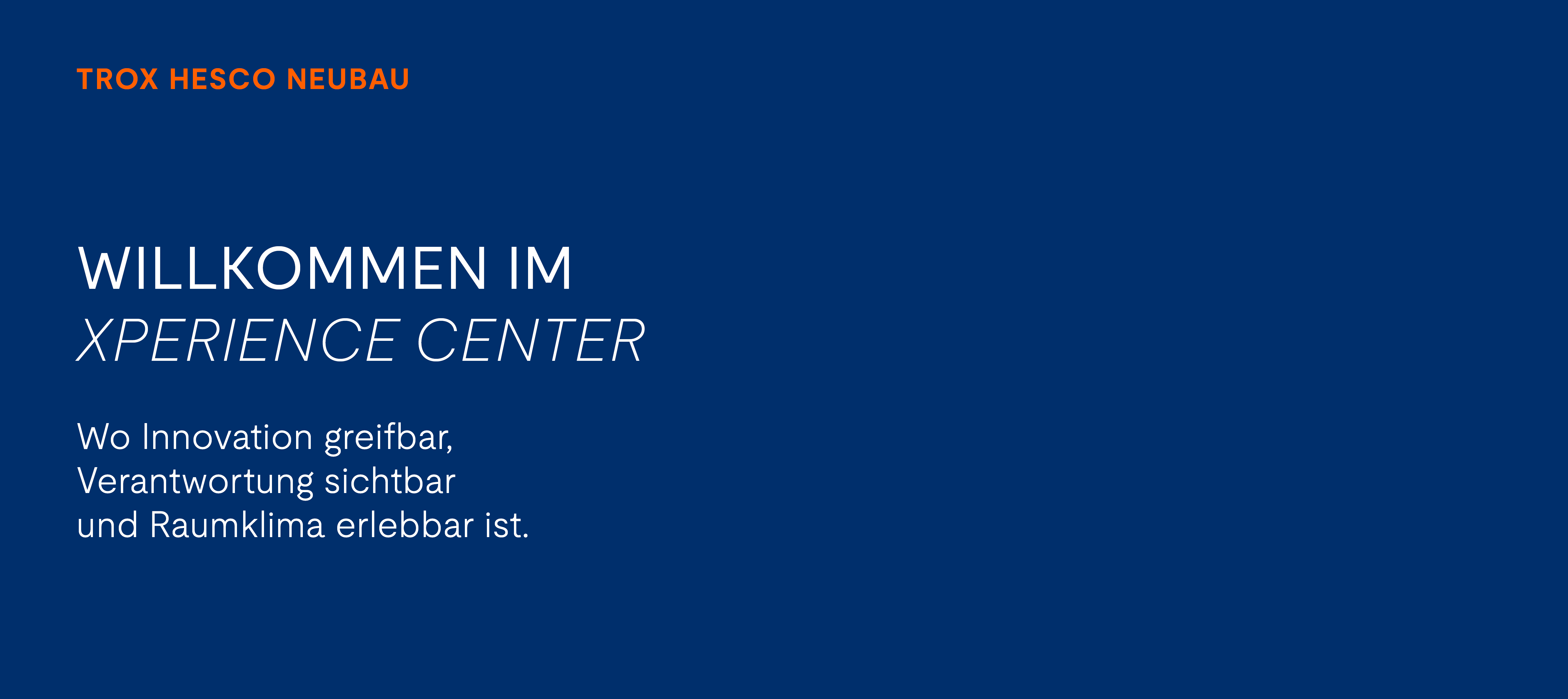 TROX HEsco Neubau Xperience Center 